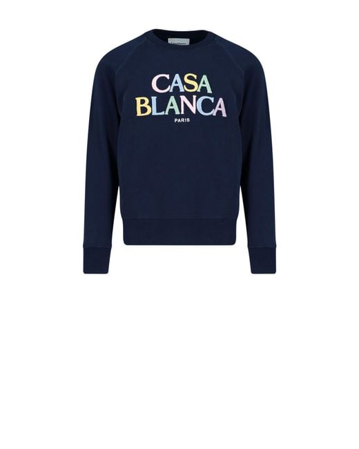 CASABLANCA Blue Sweater for men