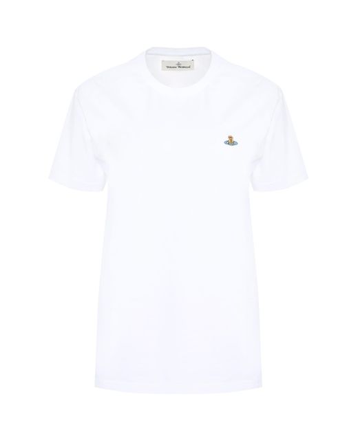 Vivienne Westwood White Cotton Crew-Neck T-Shirt for men