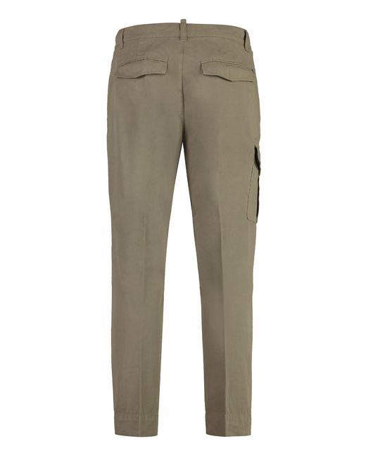 Dondup Gray Trousers Robin Cotton for men