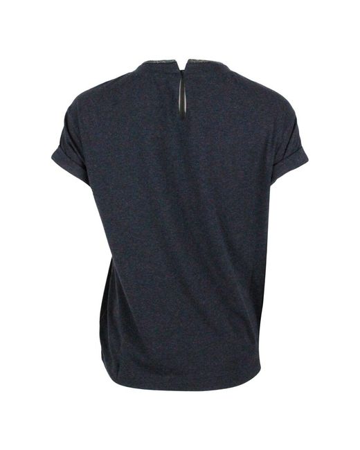 Brunello Cucinelli Black Short-Sleeved T-Shirt