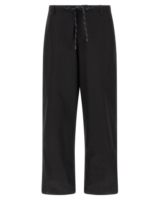 Balenciaga Black Drawstring Chino Pants for men