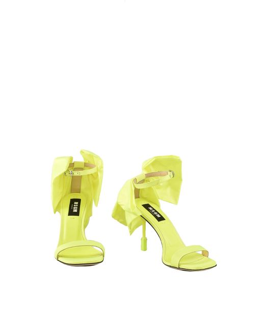 MSGM Yellow Sandals