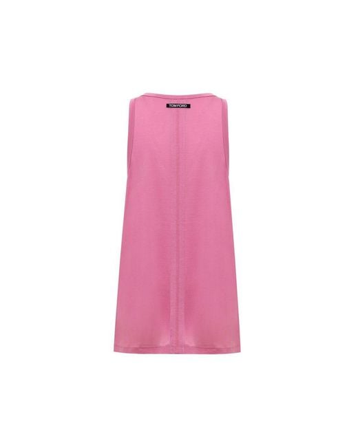 Tom Ford Pink Silk Tank Top