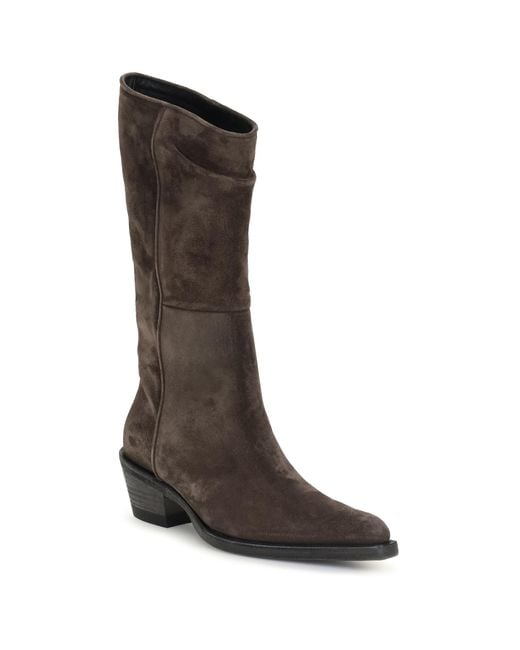 Khaite Brown Clive Suede Boots