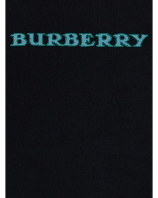 Burberry Black T-Shirt Ryan Cotton T-Shirts for men
