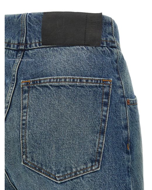 MM6 by Maison Margiela Blue Straight Leg Jeans Cotton