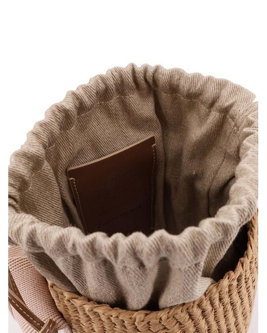 Chloé Natural Woody Raffia Bucket Bag