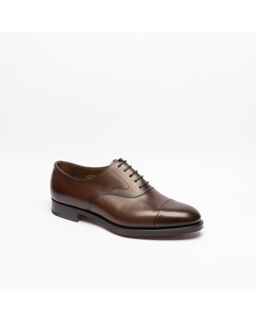 Edward Green Brown Chelsea Dark Oak Calf Oxford Shoe for men