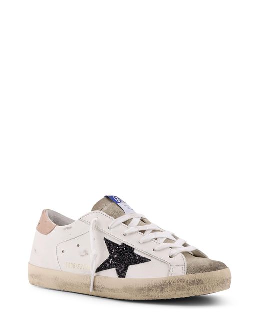 Golden Goose Deluxe Brand White Super-Star Classic With List Low-Top Leather Sneakers