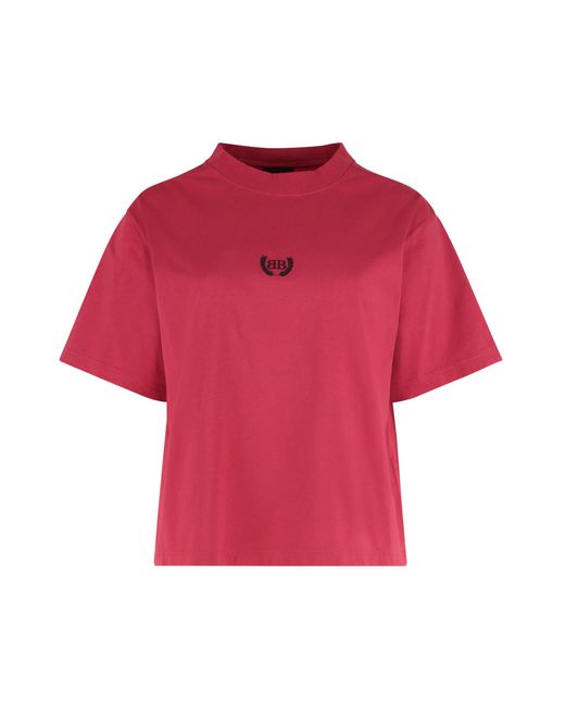 Balenciaga Red Classic Medium Fit T-Shirt Cotton T-Shirts & Jerseys