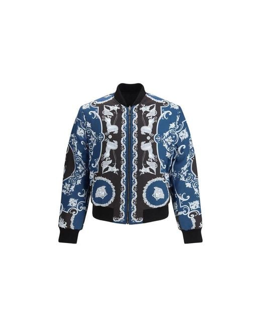 Versace Black Polyamide Jacket Clothing for men