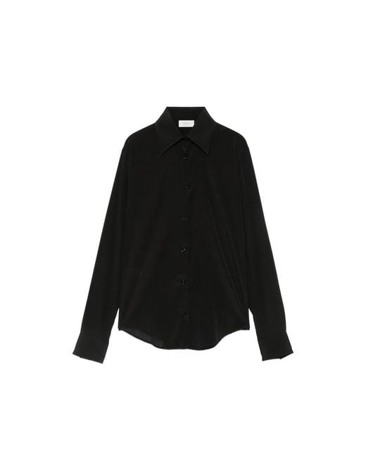 Mazzarelli Black Shirt Silk