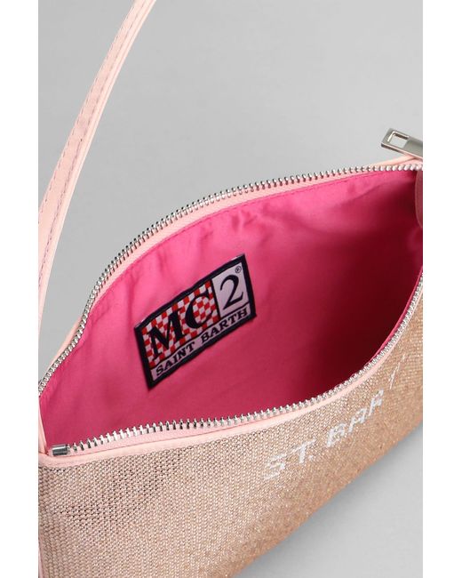 Mc2 Saint Barth Pink Strassy Shoulder Bag