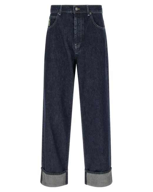 Marni Blue Logo Embroidery Jeans for men