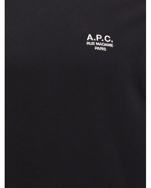 A.P.C. Black 'Rue Madame' Sweatshirt for men