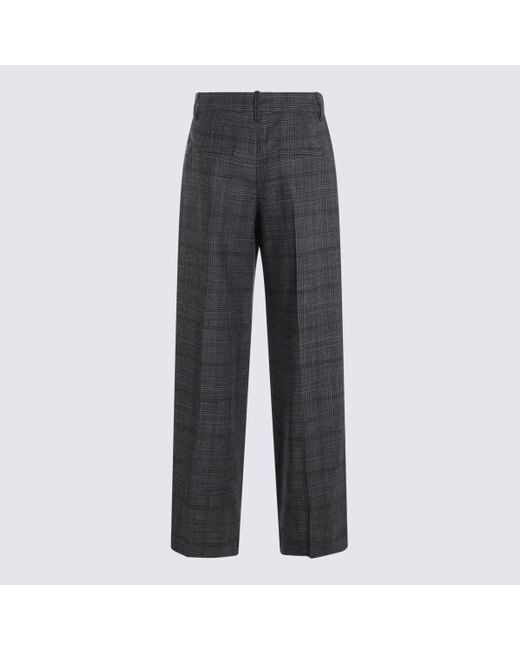 Brunello Cucinelli Gray Wool Pant