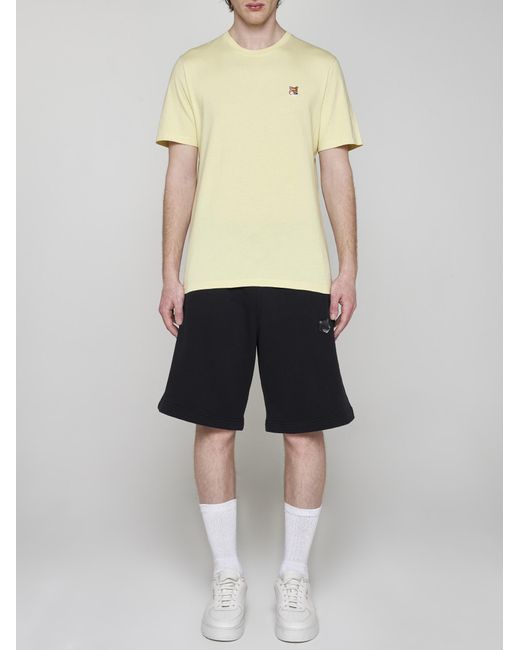 Maison Kitsuné Yellow Maison Kitsune' T-Shirts And Polos for men