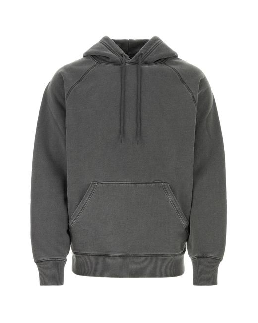 Carhartt Graphite Cotton Hooded Taos Sweat in Gray for Men | Lyst