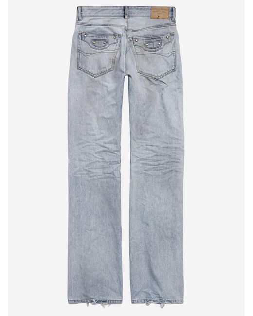 Balenciaga Blue Cotton Denim City Jeans Trousers