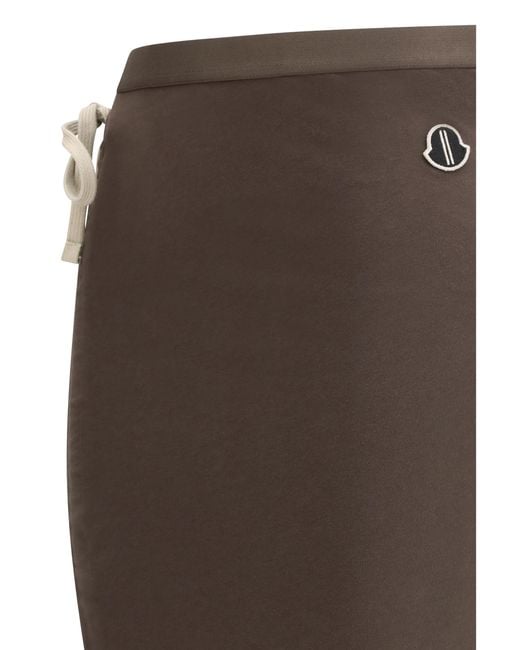 Moncler Brown Long Skirt Cotton