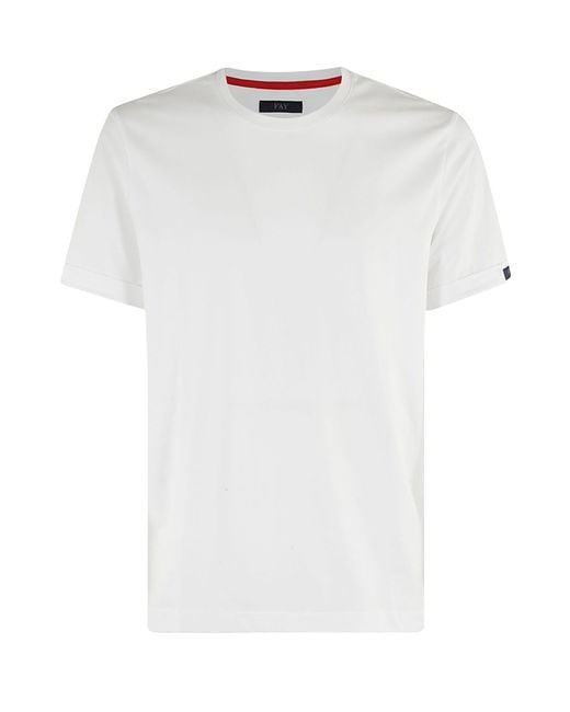 Fay White T-Shirt Tag for men