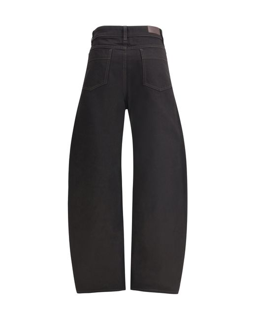 Lemaire Black Barrel Pants Cotton