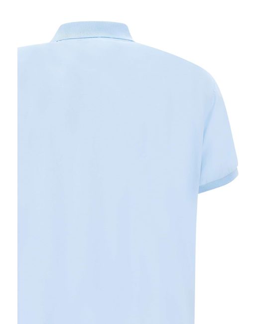 Rrd Blue Gdy Cotton Oxford Polo Shirt for men