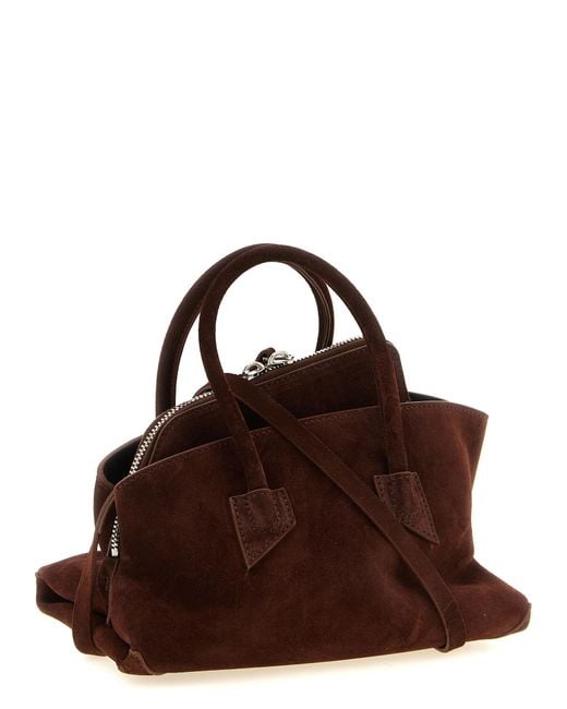 The Attico Brown Bovine Leather Handbag Bag