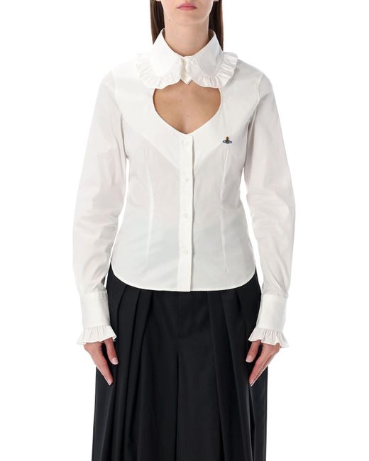 Vivienne Westwood Toulouse Frill Shirt in White | Lyst