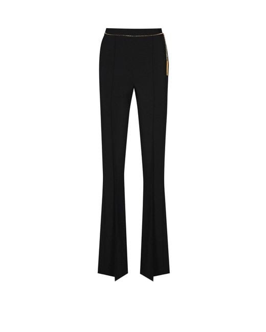 Elisabetta Franchi Black Cady Trousers