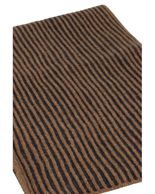 Moorer Brown Hobart Wool And Cashemre Scarf for men