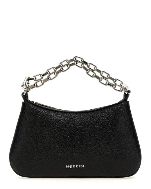 McQueen Black Shoulder Bag
