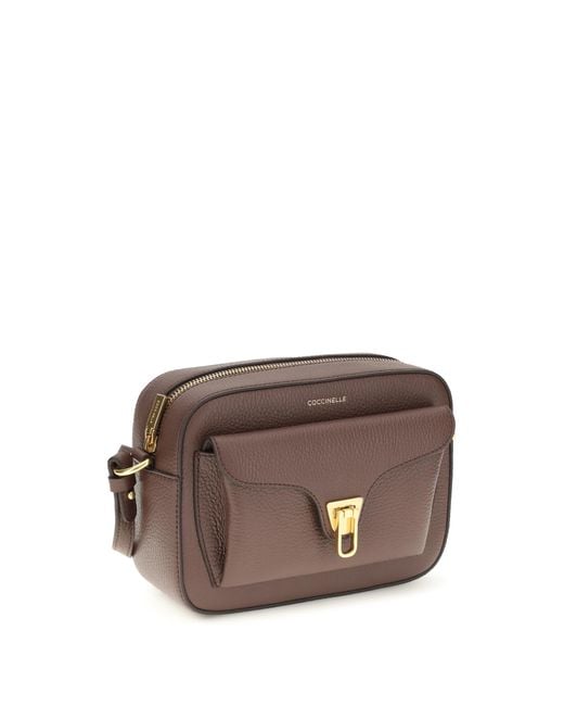 Coccinelle Brown Beat Soft Shoulder Bag Calf Leather Bos Taurus