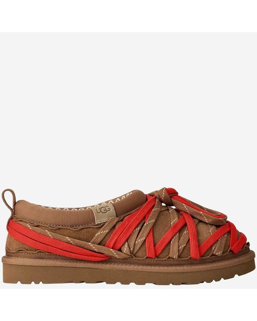 Ugg Red Lace Mules Suede Leather for men