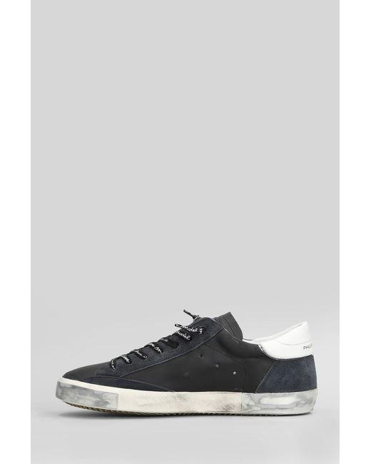 Philippe Model Gray Prsx Low Sneakers for men