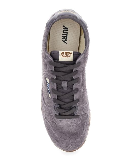 Autry Purple 'Windspin Low' Sneaker With Logo On The Side And On The Heel for men