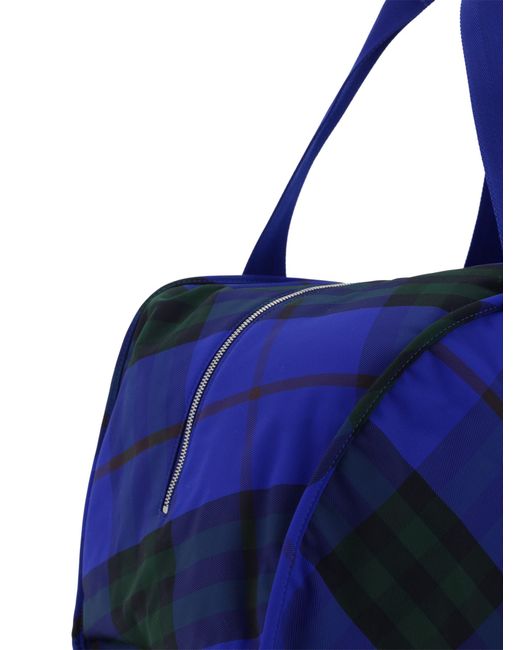 Burberry Blue Borsa Da Viaggio Holdall for men