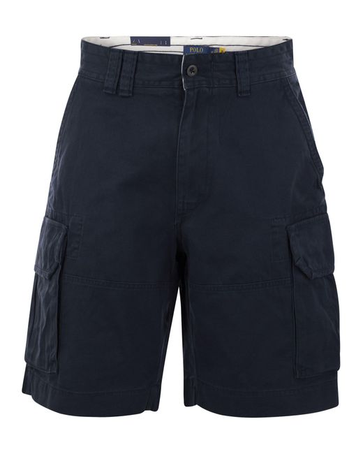 Polo Ralph Lauren Blue Classic Fit Twill Cargo Short for men