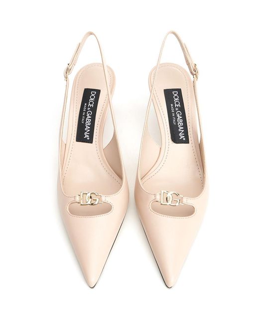 Dolce & Gabbana Natural Slingback