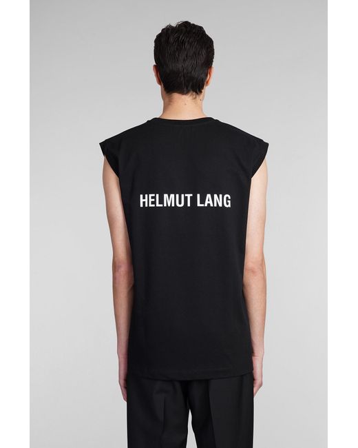 Helmut Lang Tank Top In Black Cotton for men