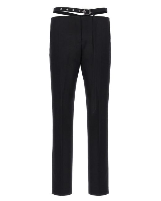 The Attico Blue Cut Out Pants