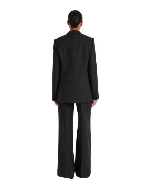 Victoria Beckham Black Suit Dark Wool