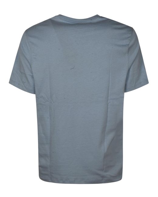 Michael Kors Blue Regular Logo T-Shirt for men