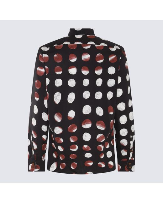 Vivienne Westwood Black Multicolour Cotton Dots Shirt for men