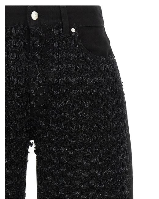 Stella McCartney Black Bouclé Jeans