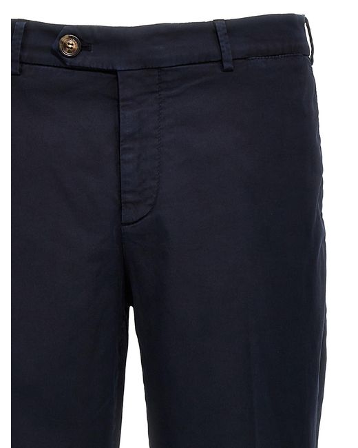 Brunello Cucinelli Blue Cotton Casual Pants for men
