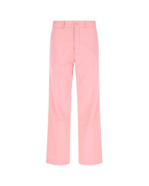 Lacoste Pink Stretch Cotton Pant for men