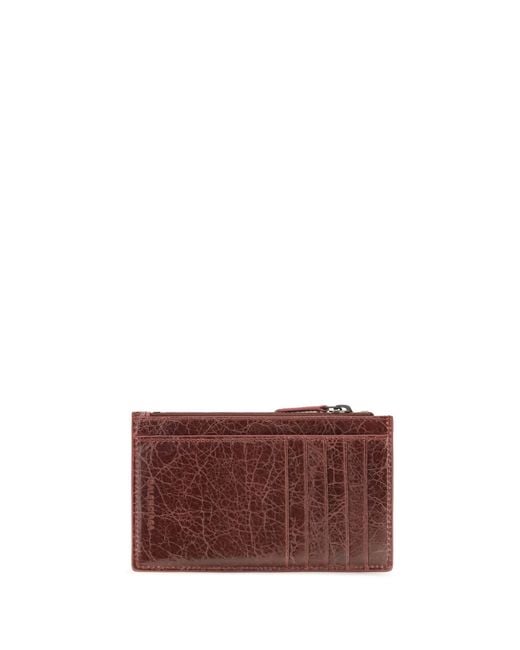 Balenciaga Purple Le City Long Card Holder Lamb Ovis Aries Wallet