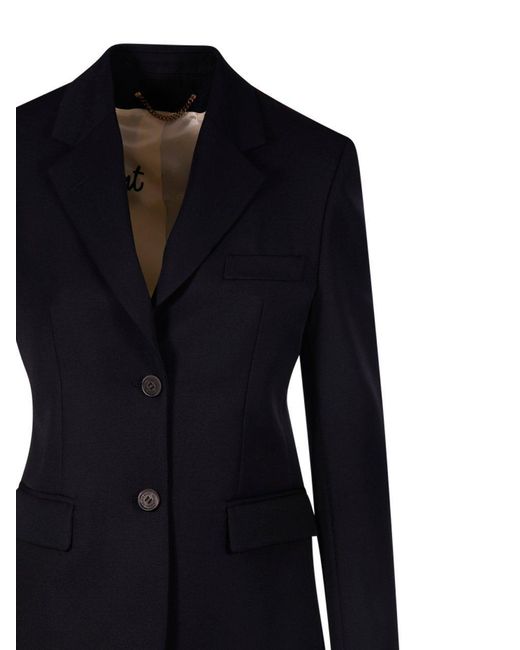 Golden Goose Deluxe Brand Blue Single Breasted Tailored Blazer