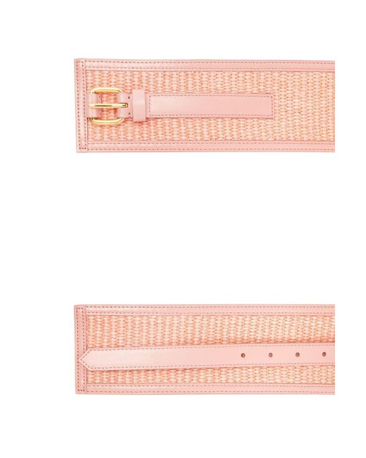 Marni Pink Woven Waist Belt